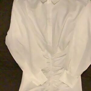 Curve white dress